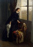 Gustave Leonard de Jonghe Changeable Weather painting